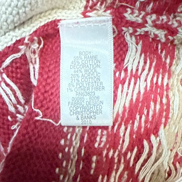 Christopher & Banks Sweater Women's XL Knit Teddy Bear 2010 LIMITED EDITION - Picture 5 of 6